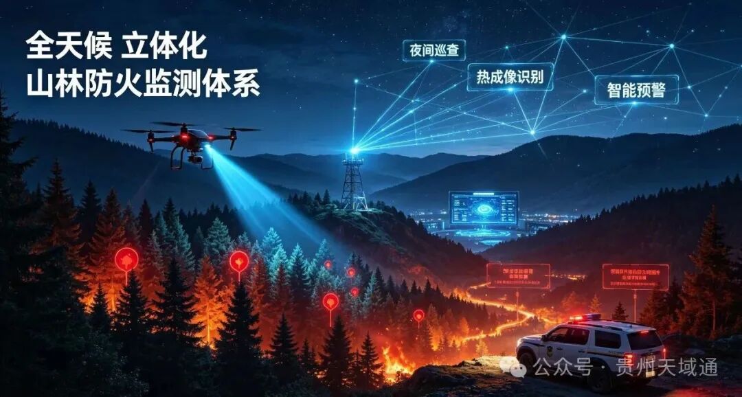 山林防火巡检，无人机如何构建全天候监测防线